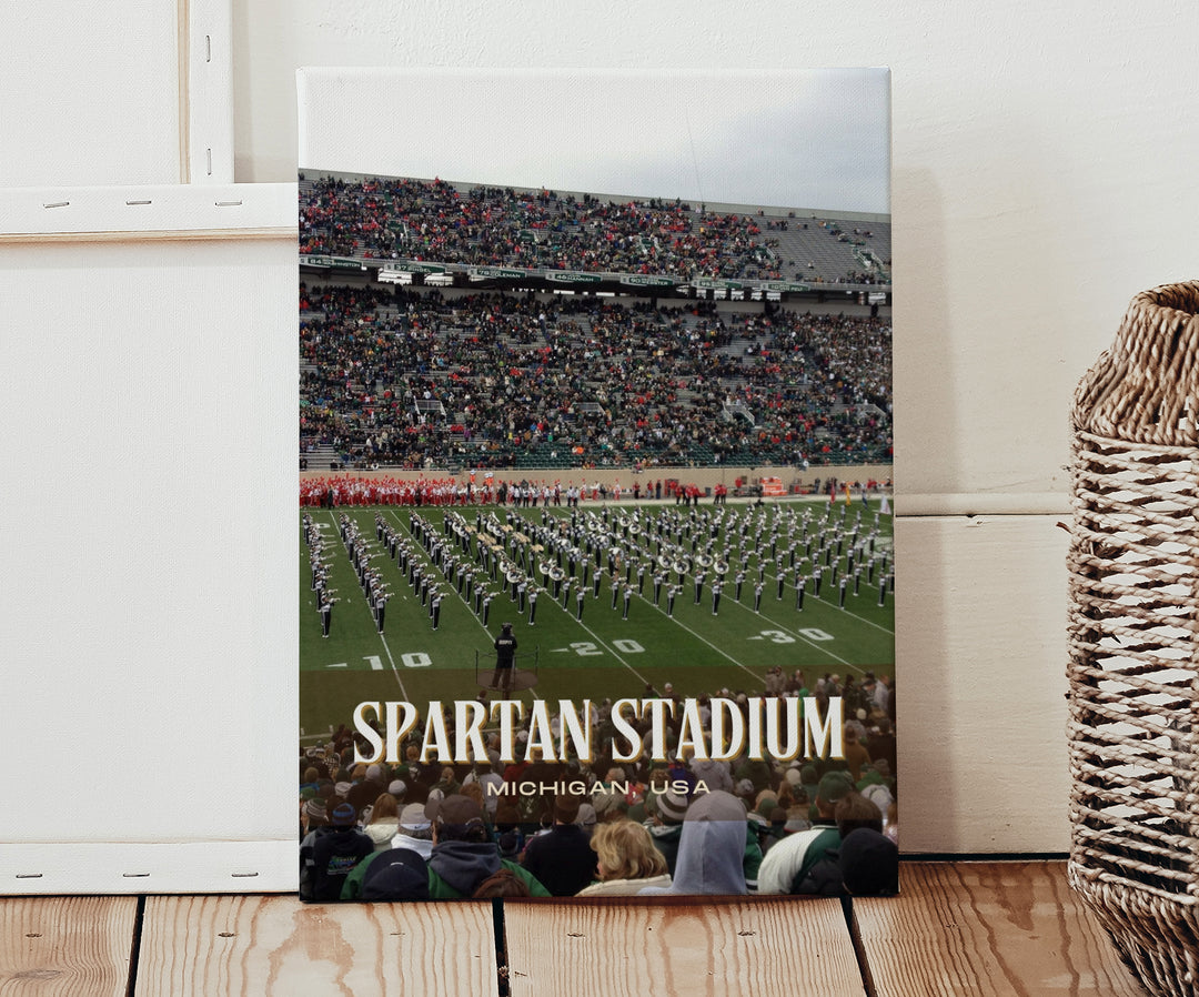 Spartan Stadium Football Wall Art