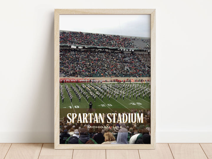 Spartan Stadium Football Wall Art