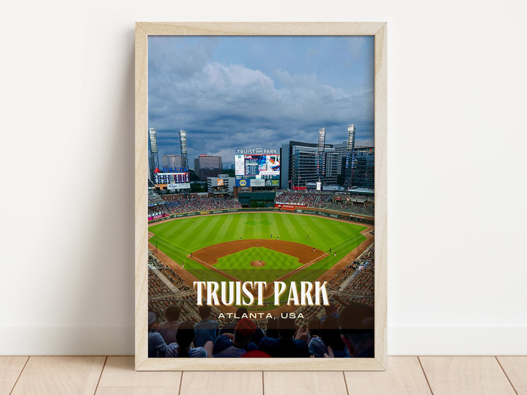 Truist Park Stadium Baseball Wall Art