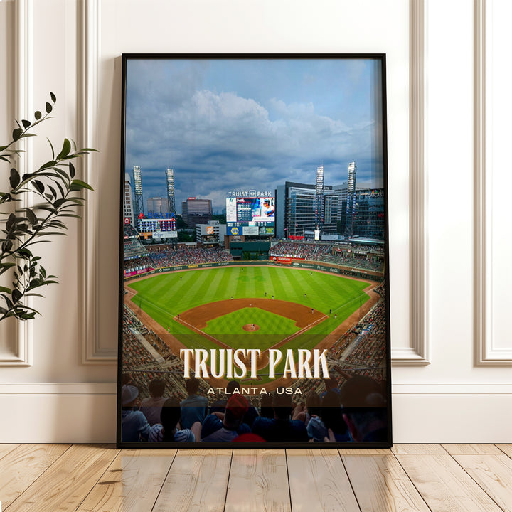 Truist Park Stadium Baseball Wall Art