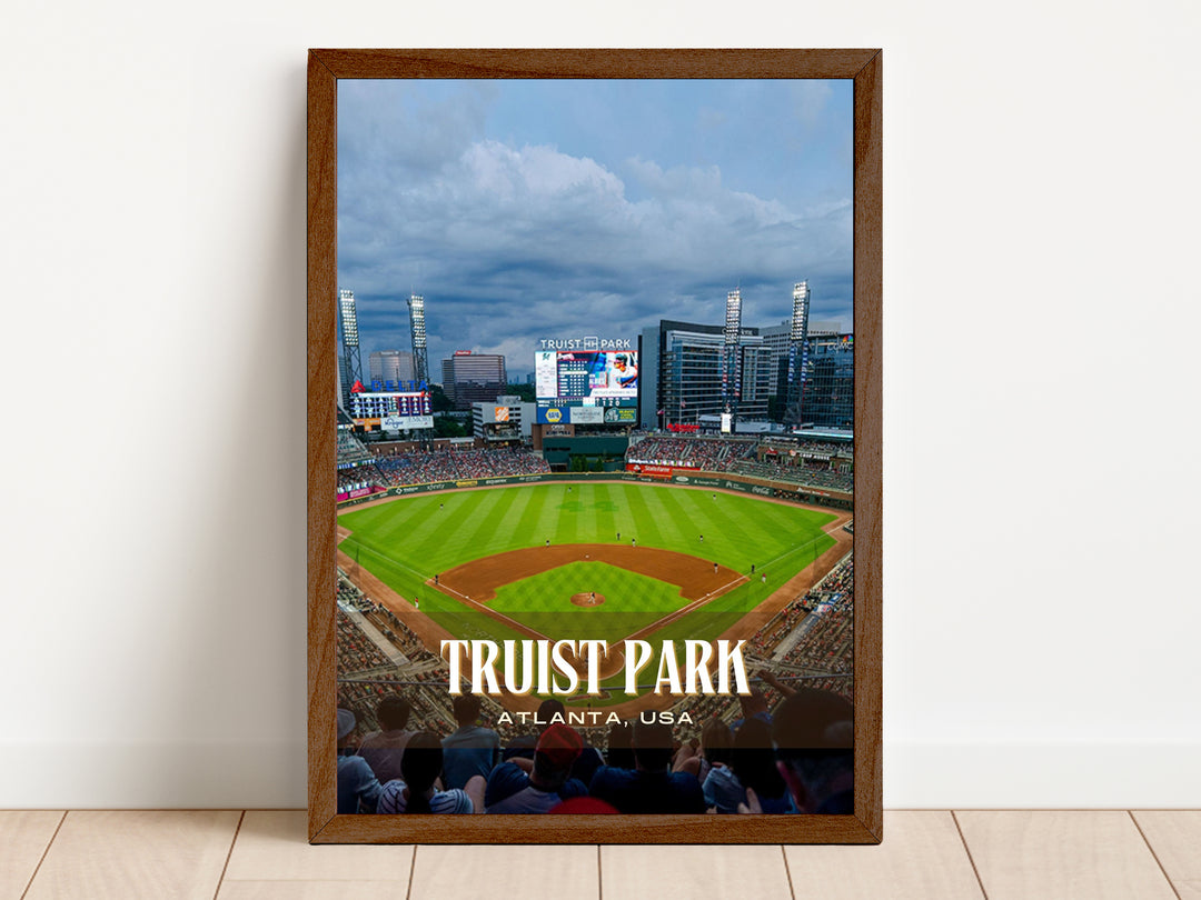 Truist Park Stadium Baseball Wall Art