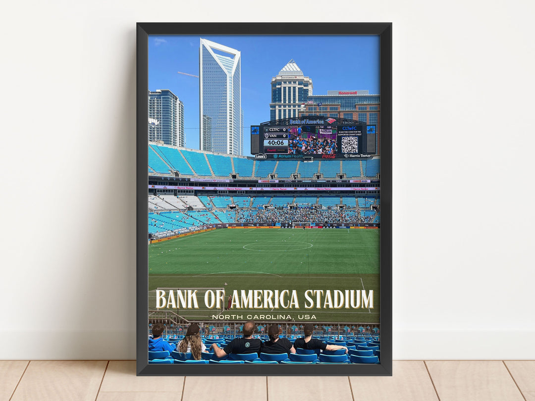 Bank of America Stadium Football Wall Art