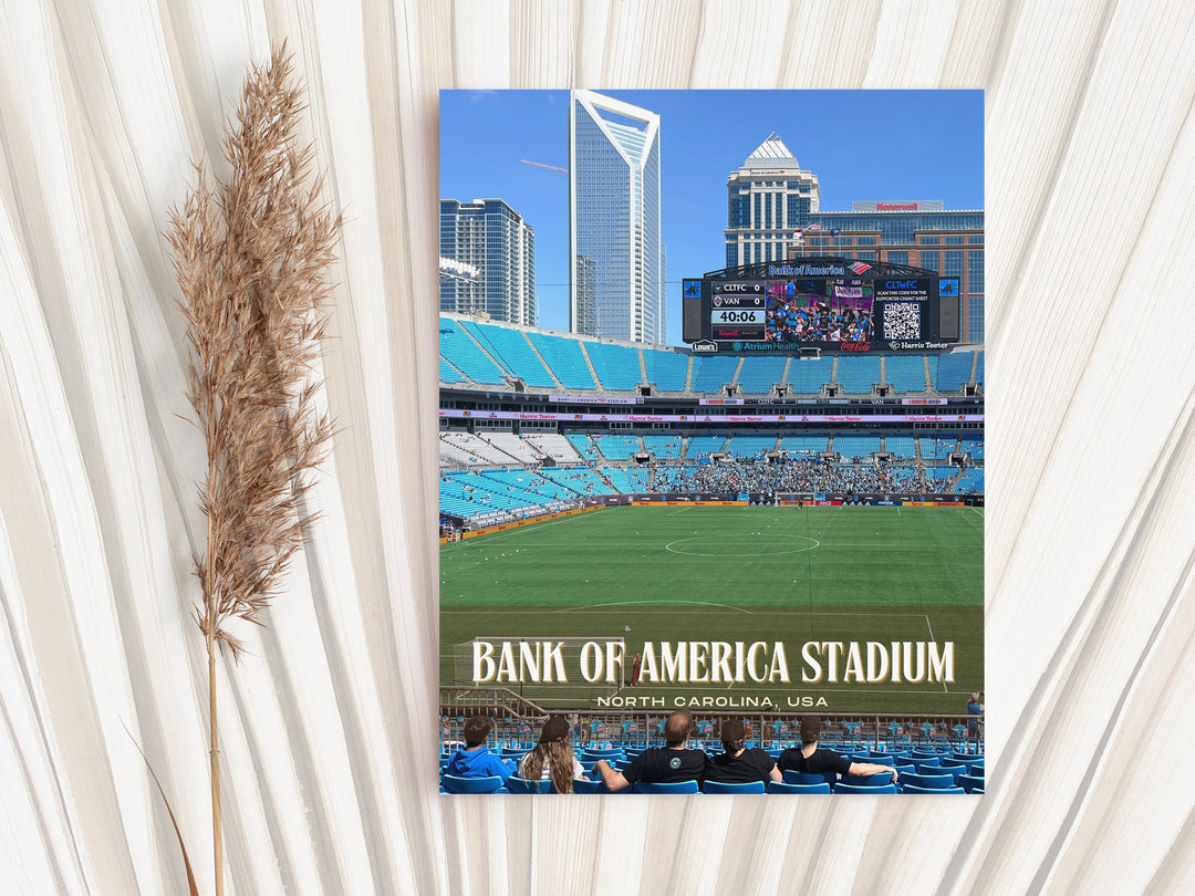 Bank of America Stadium Football Wall Art