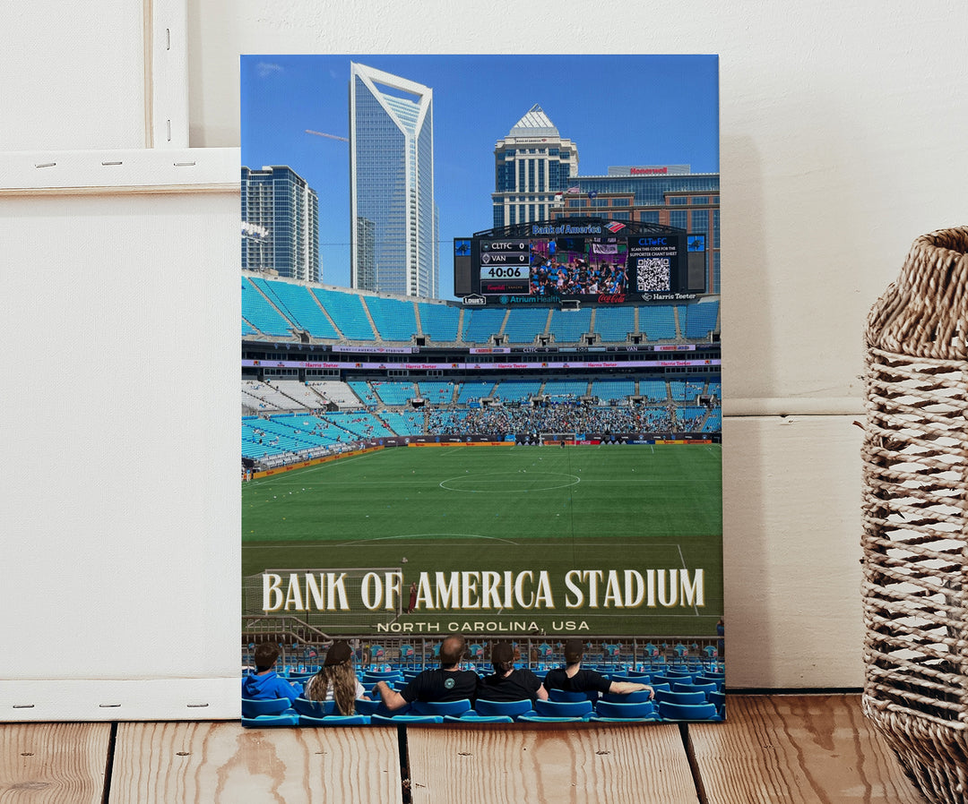 Bank of America Stadium Football Wall Art