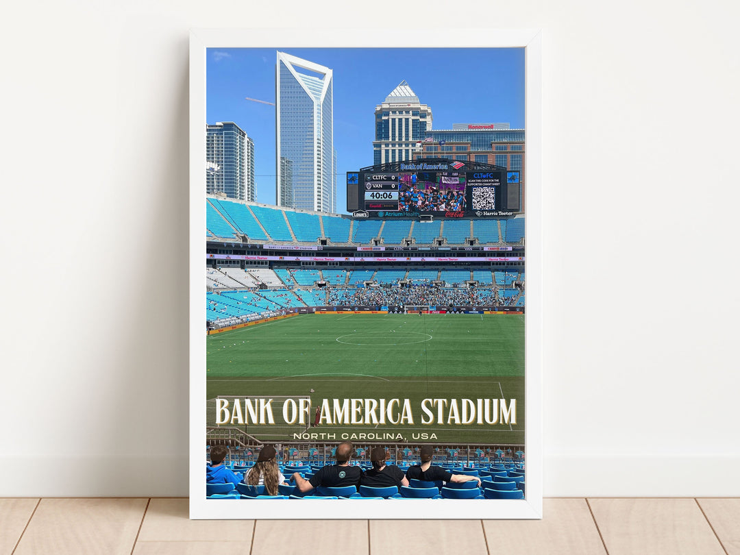 Bank of America Stadium Football Wall Art