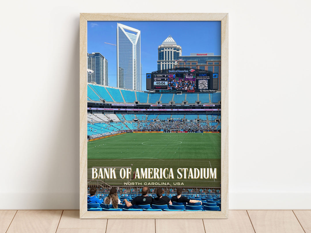 Bank of America Stadium Football Wall Art