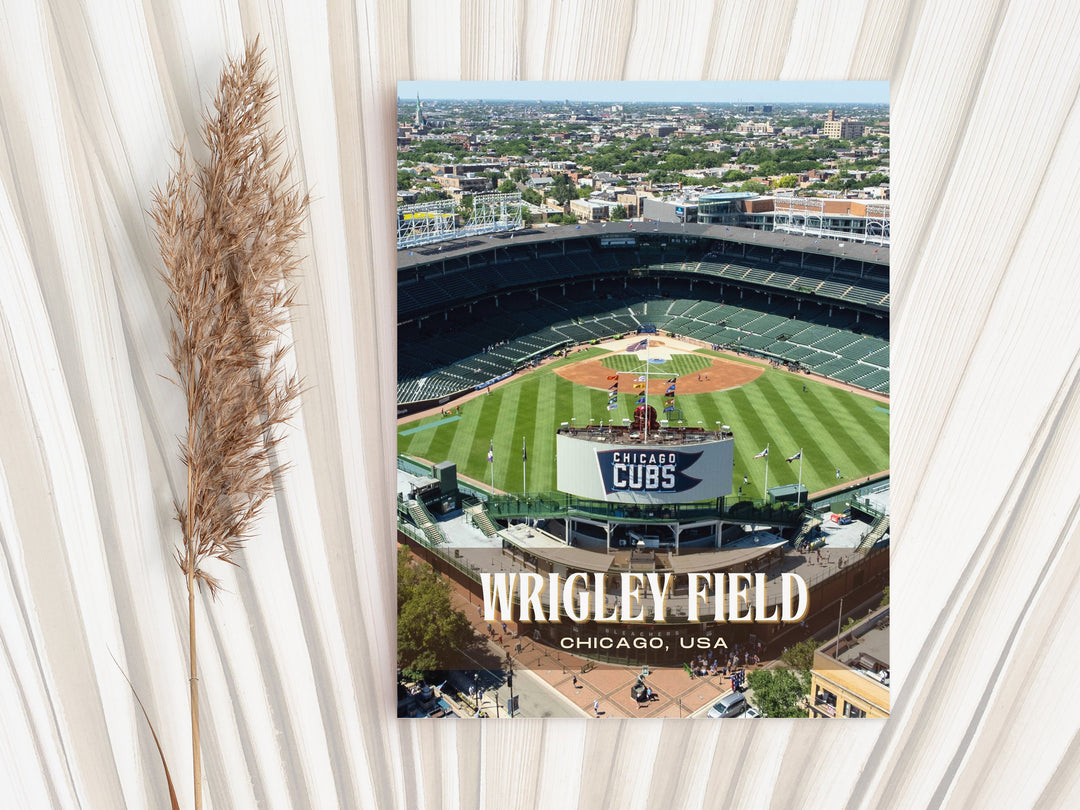 Wrigley Field Stadium Baseball Wall Art