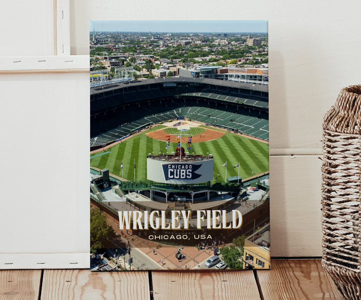 Wrigley Field Stadium Baseball Wall Art