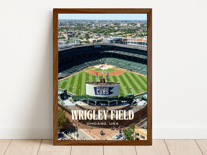 Wrigley Field Stadium Baseball Wall Art