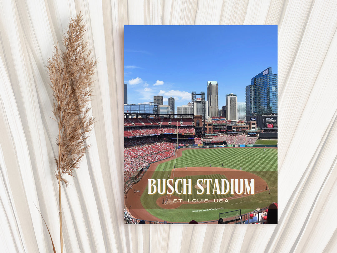 Busch Stadium Baseball Wall Art