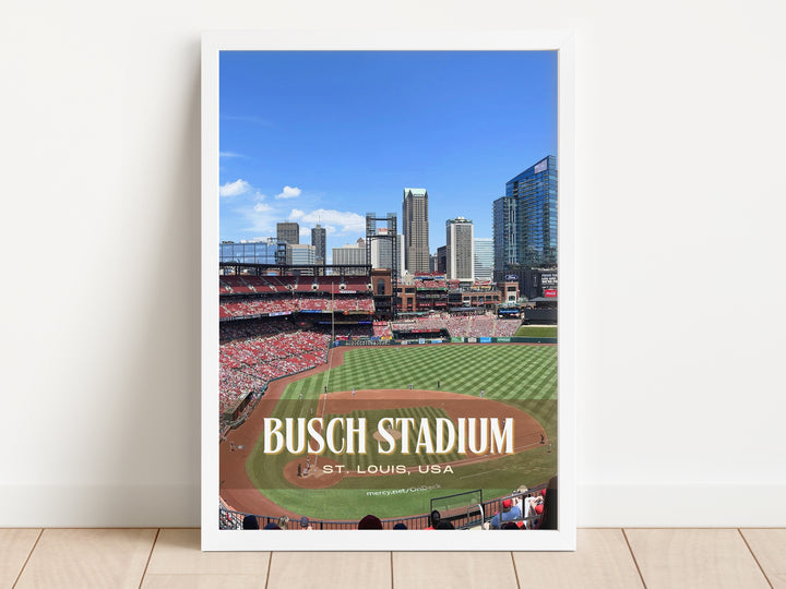 Busch Stadium Baseball Wall Art