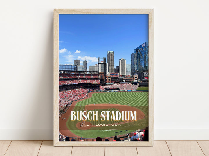 Busch Stadium Baseball Wall Art