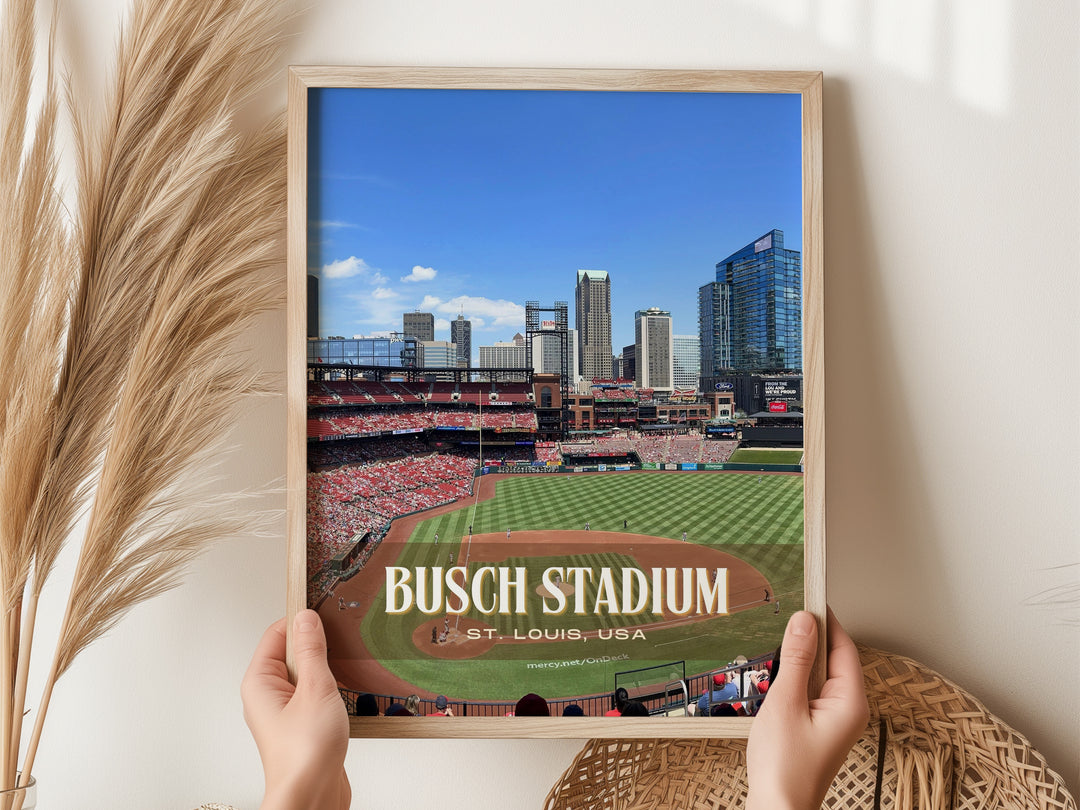 Busch Stadium Baseball Wall Art