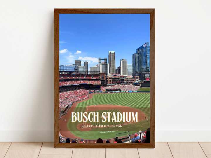 Busch Stadium Baseball Wall Art