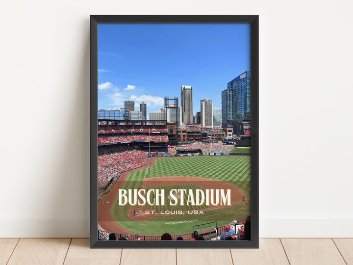 Busch Stadium Baseball Wall Art