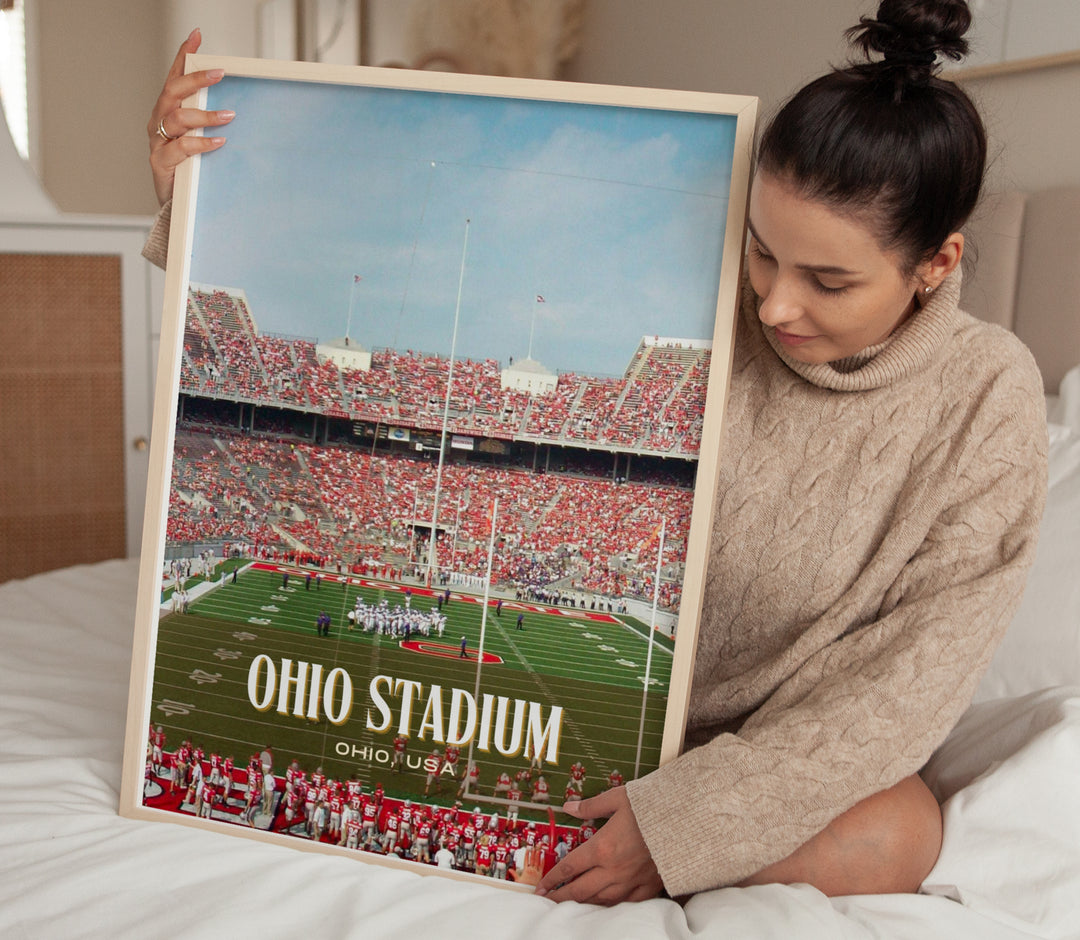 Ohio Stadium Football Wall Art