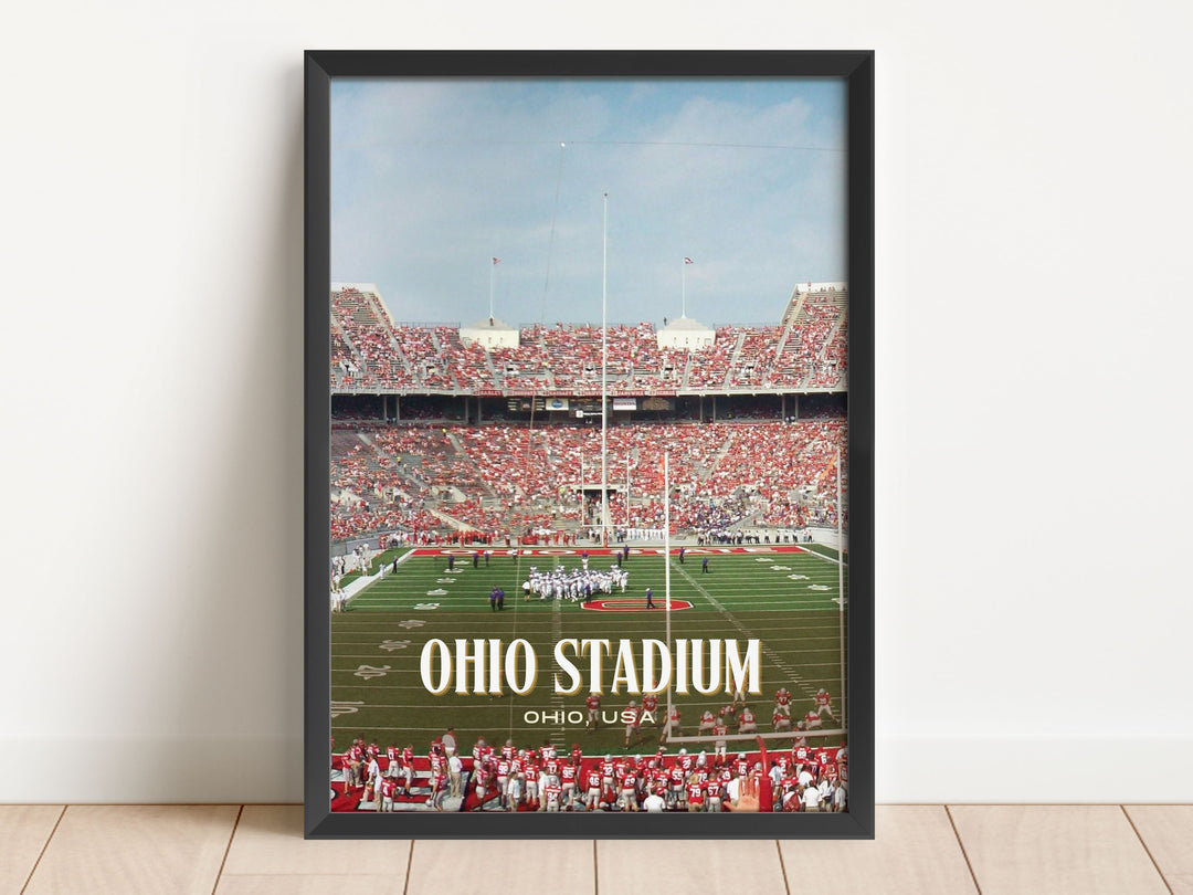 Ohio Stadium Football Wall Art