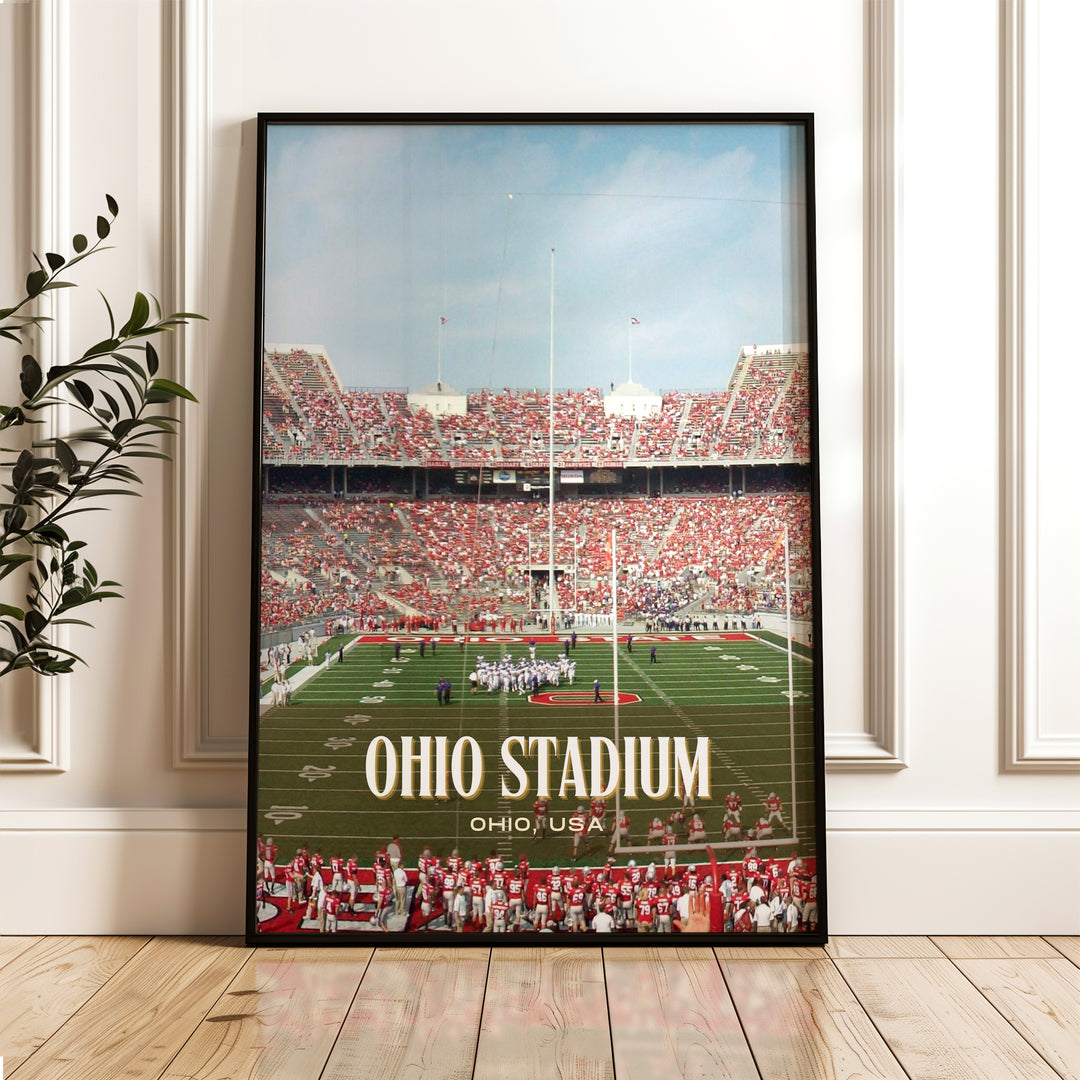 Ohio Stadium Football Wall Art