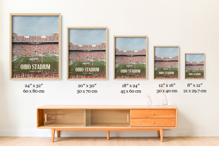 Ohio Stadium Football Wall Art