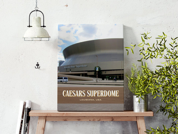 Caesars Superdome Stadium Football Wall Art