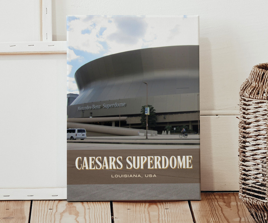 Caesars Superdome Stadium Football Wall Art