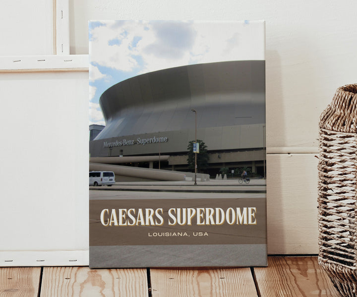 Caesars Superdome Stadium Football Wall Art