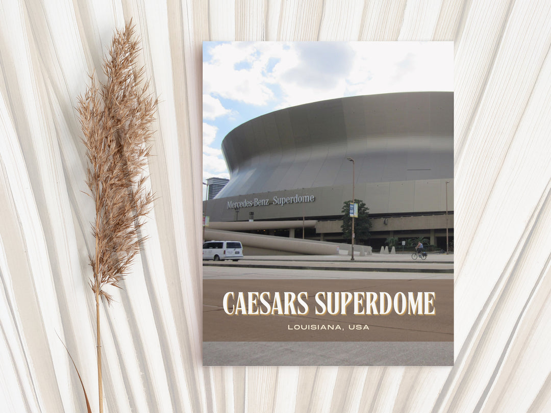 Caesars Superdome Stadium Football Wall Art