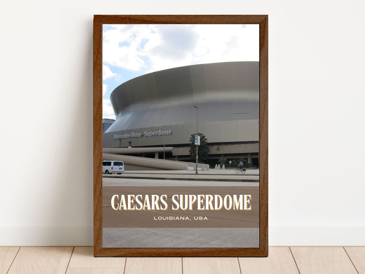 Caesars Superdome Stadium Football Wall Art