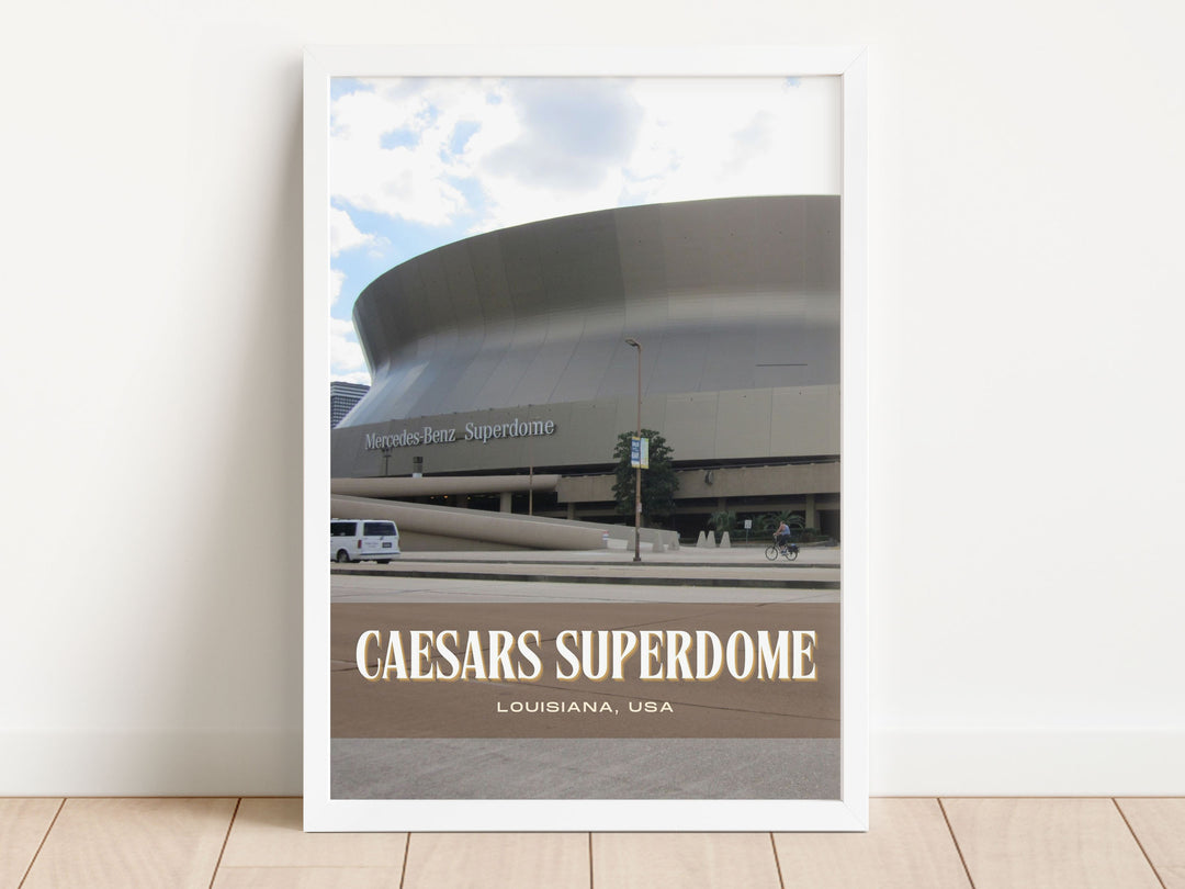 Caesars Superdome Stadium Football Wall Art