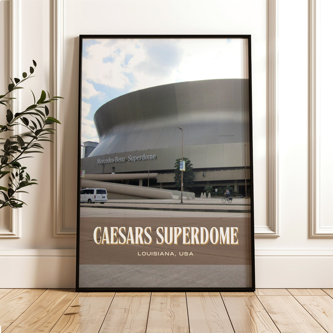 Caesars Superdome Stadium Football Wall Art