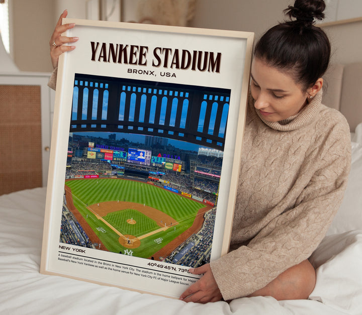 Yankee Stadium Baseball Retro Wall Art