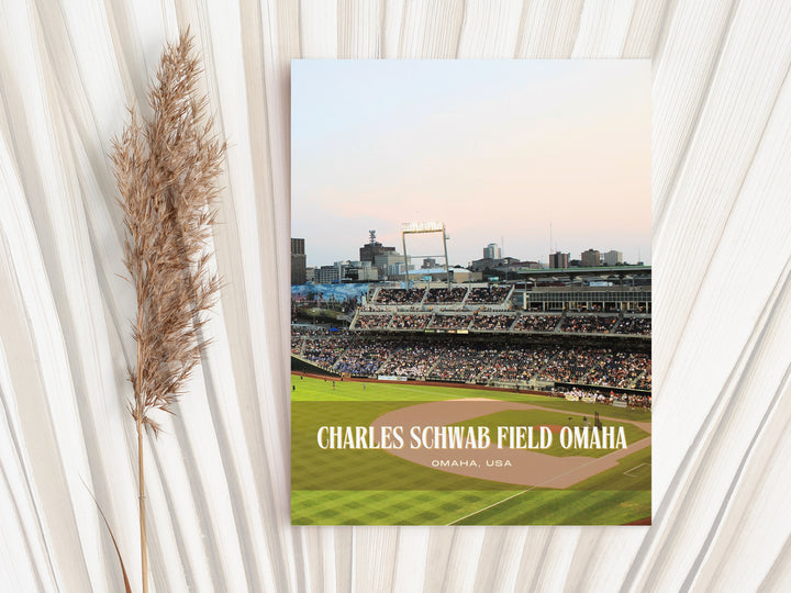 Charles Schwab Field Omaha Stadium Baseball Wall Art