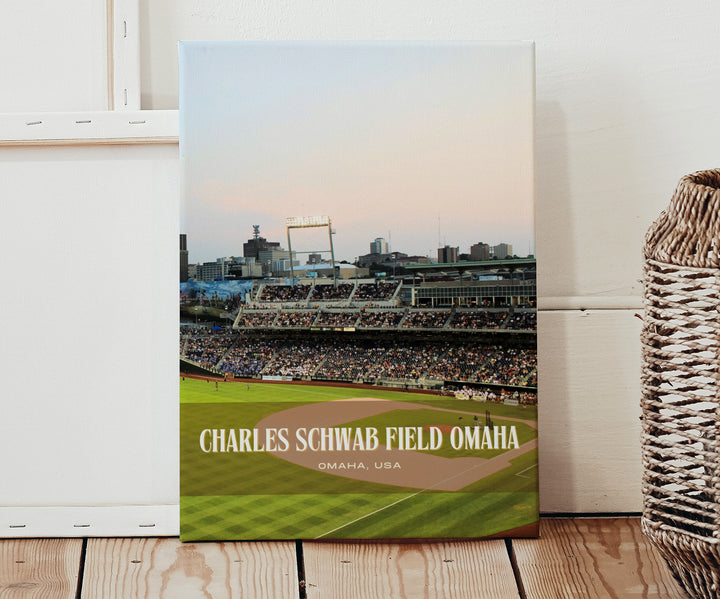 Charles Schwab Field Omaha Stadium Baseball Wall Art