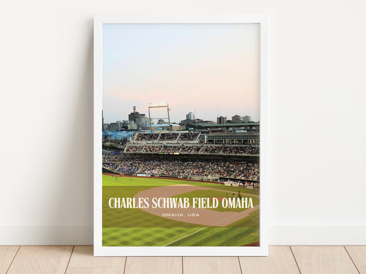 Charles Schwab Field Omaha Stadium Baseball Wall Art