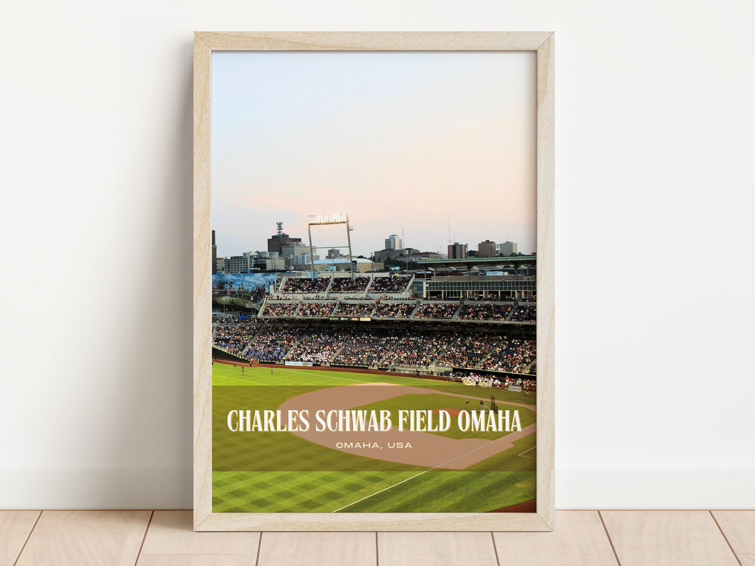 Charles Schwab Field Omaha Stadium Baseball Wall Art