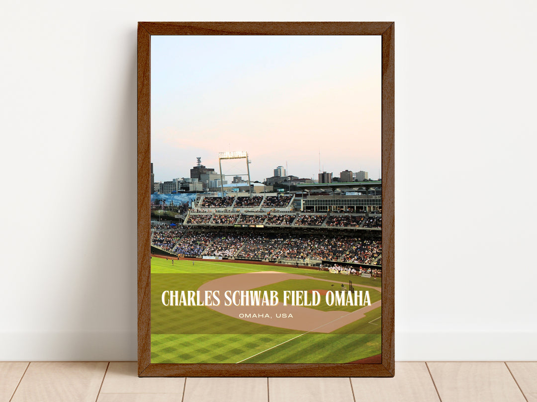 Charles Schwab Field Omaha Stadium Baseball Wall Art