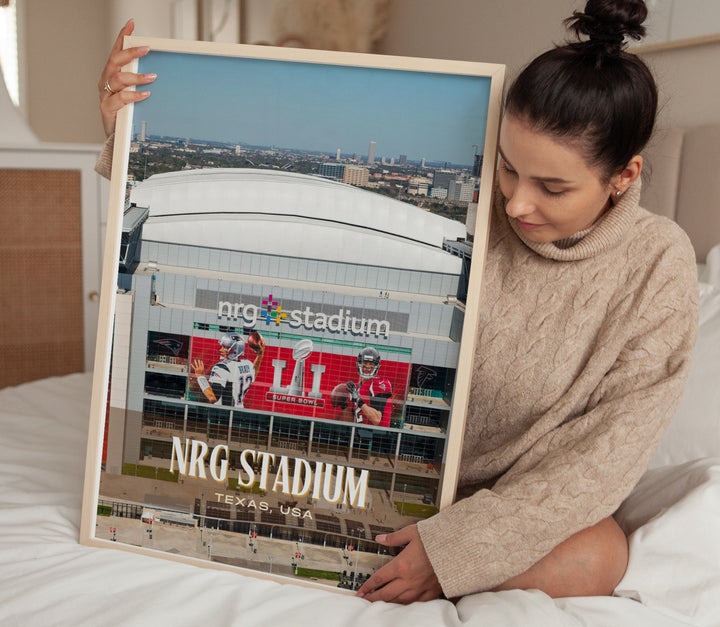 NRG Stadium Football Wall Art