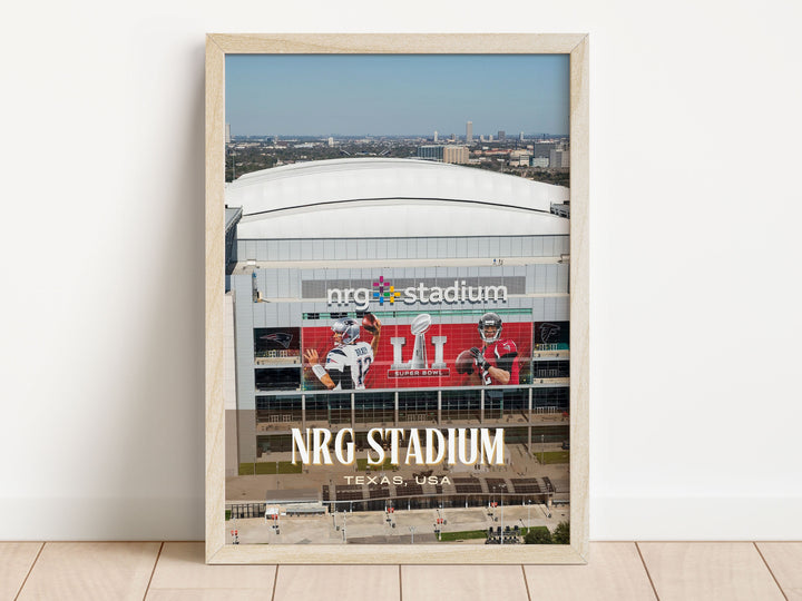 NRG Stadium Football Wall Art