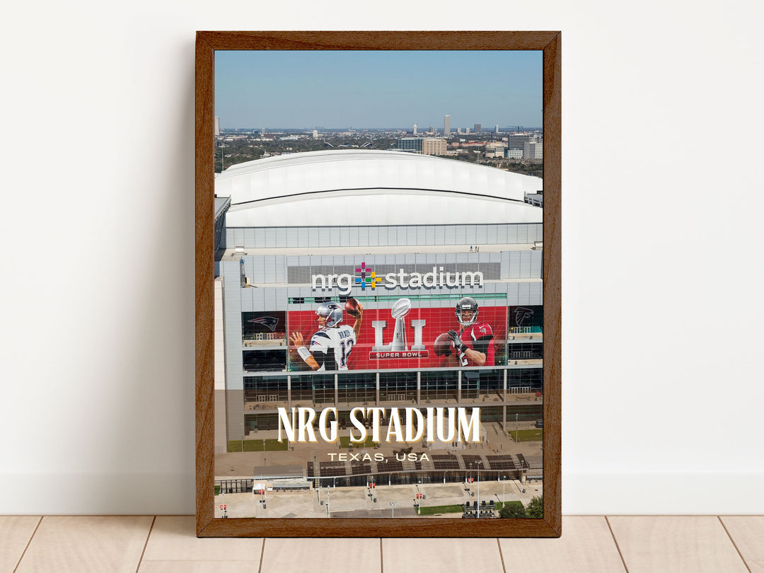 NRG Stadium Football Wall Art