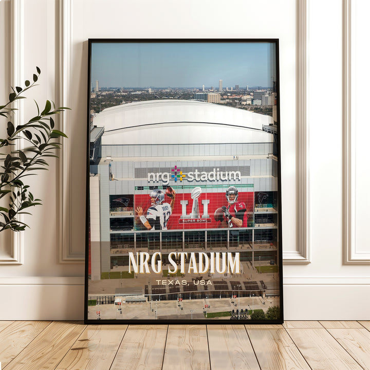 NRG Stadium Football Wall Art