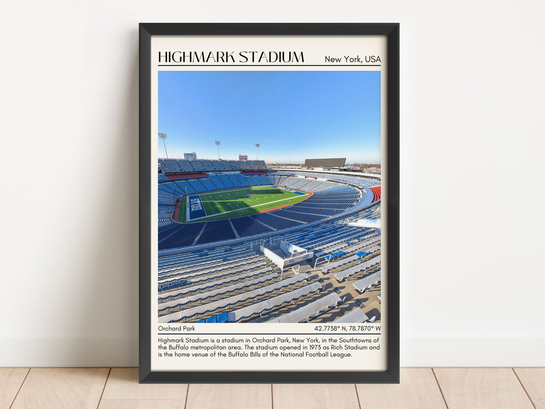 Highmark Stadium New York Football Minimal Wall Art