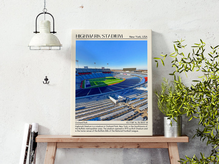 Highmark Stadium New York Football Minimal Wall Art