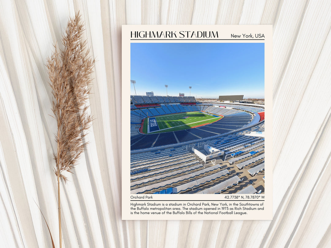 Highmark Stadium New York Football Minimal Wall Art