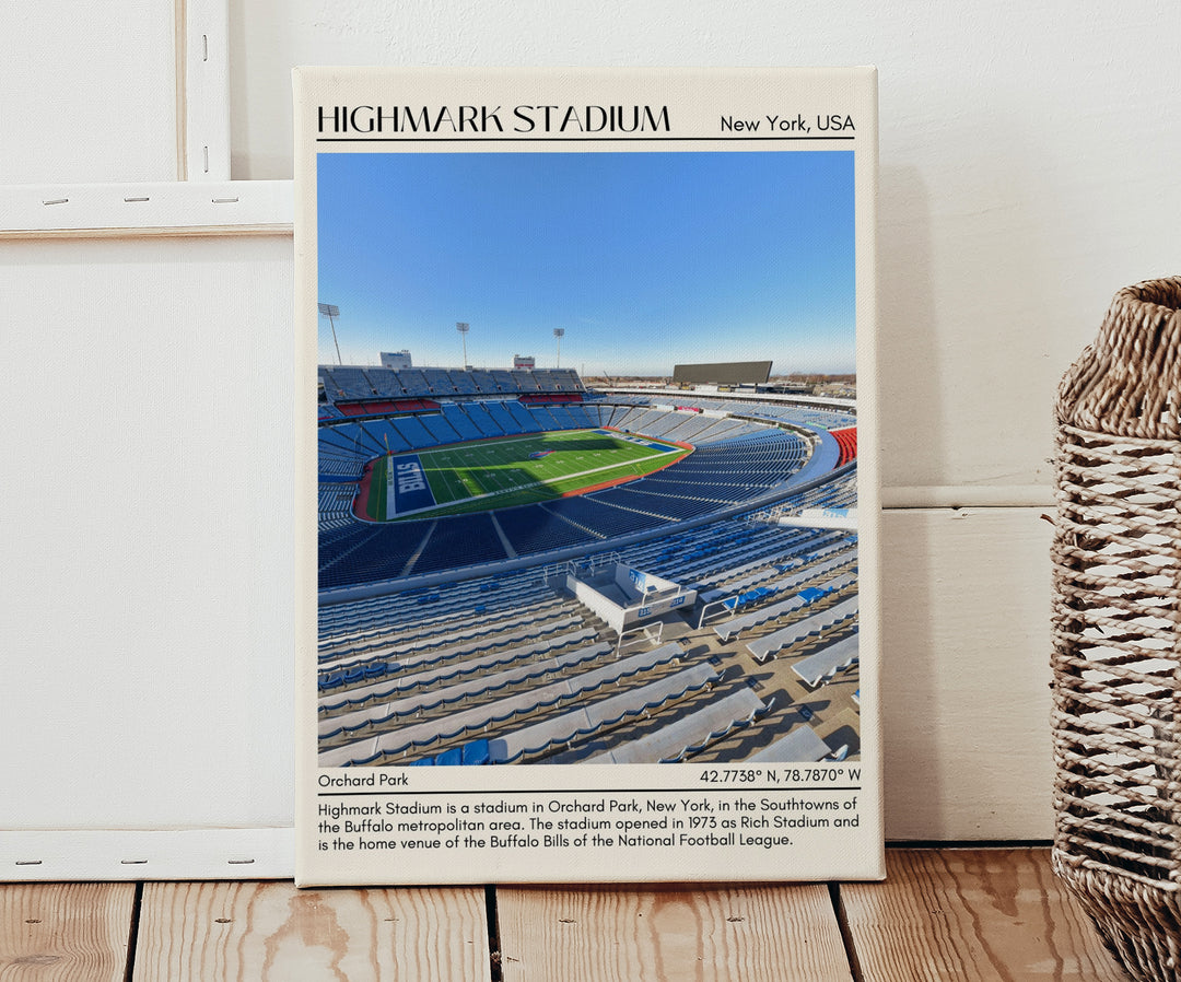 Highmark Stadium New York Football Minimal Wall Art