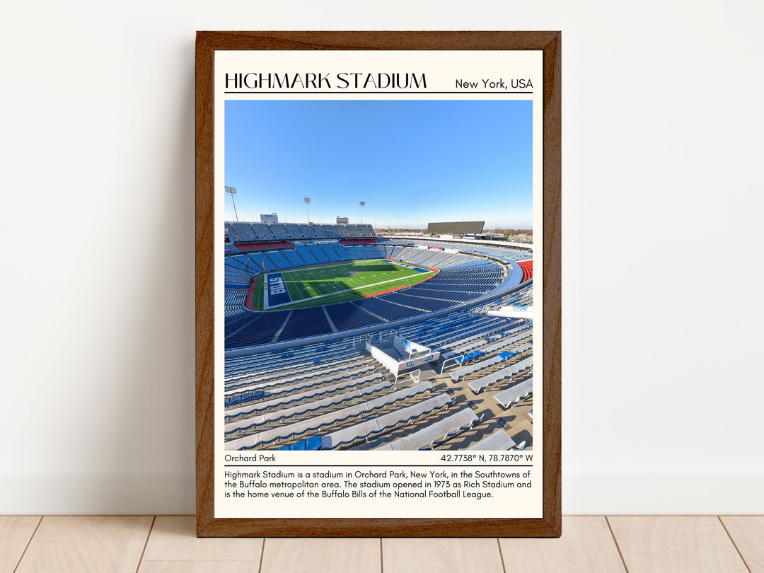 Highmark Stadium New York Football Minimal Wall Art