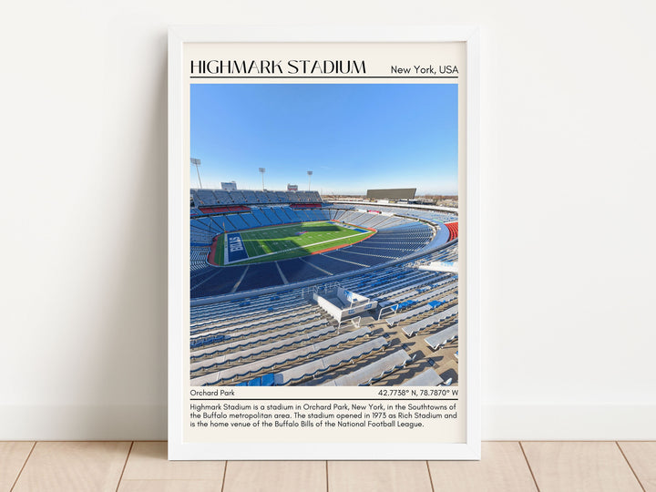 Highmark Stadium New York Football Minimal Wall Art