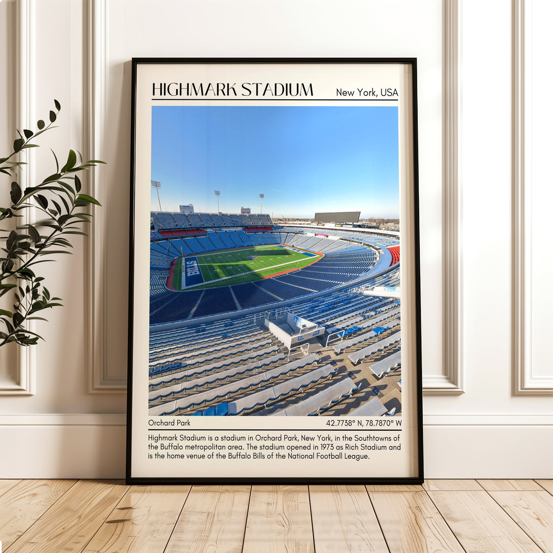 Highmark Stadium New York Football Minimal Wall Art