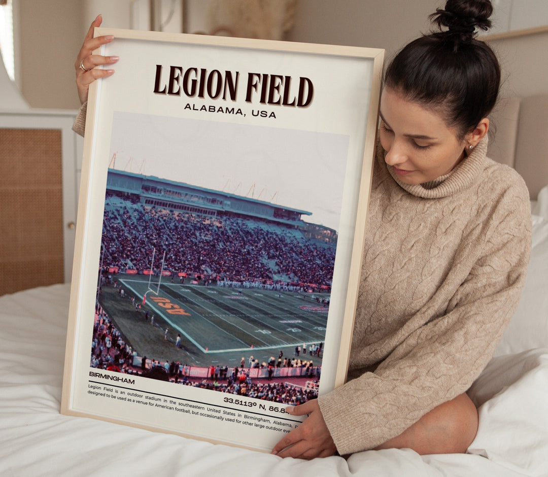 Legion Field Stadium Football Retro Wall Art