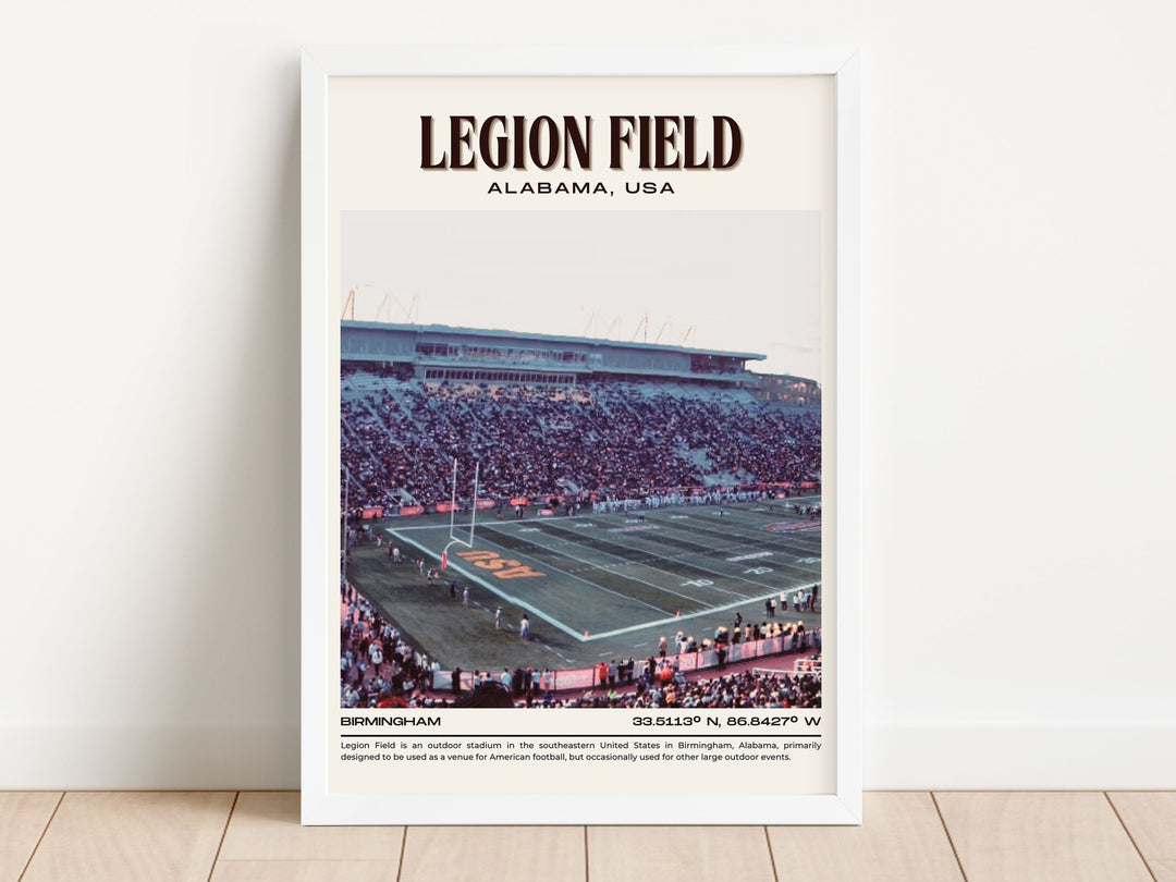 Legion Field Stadium Football Retro Wall Art