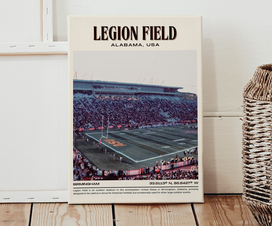 Legion Field Stadium Football Retro Wall Art